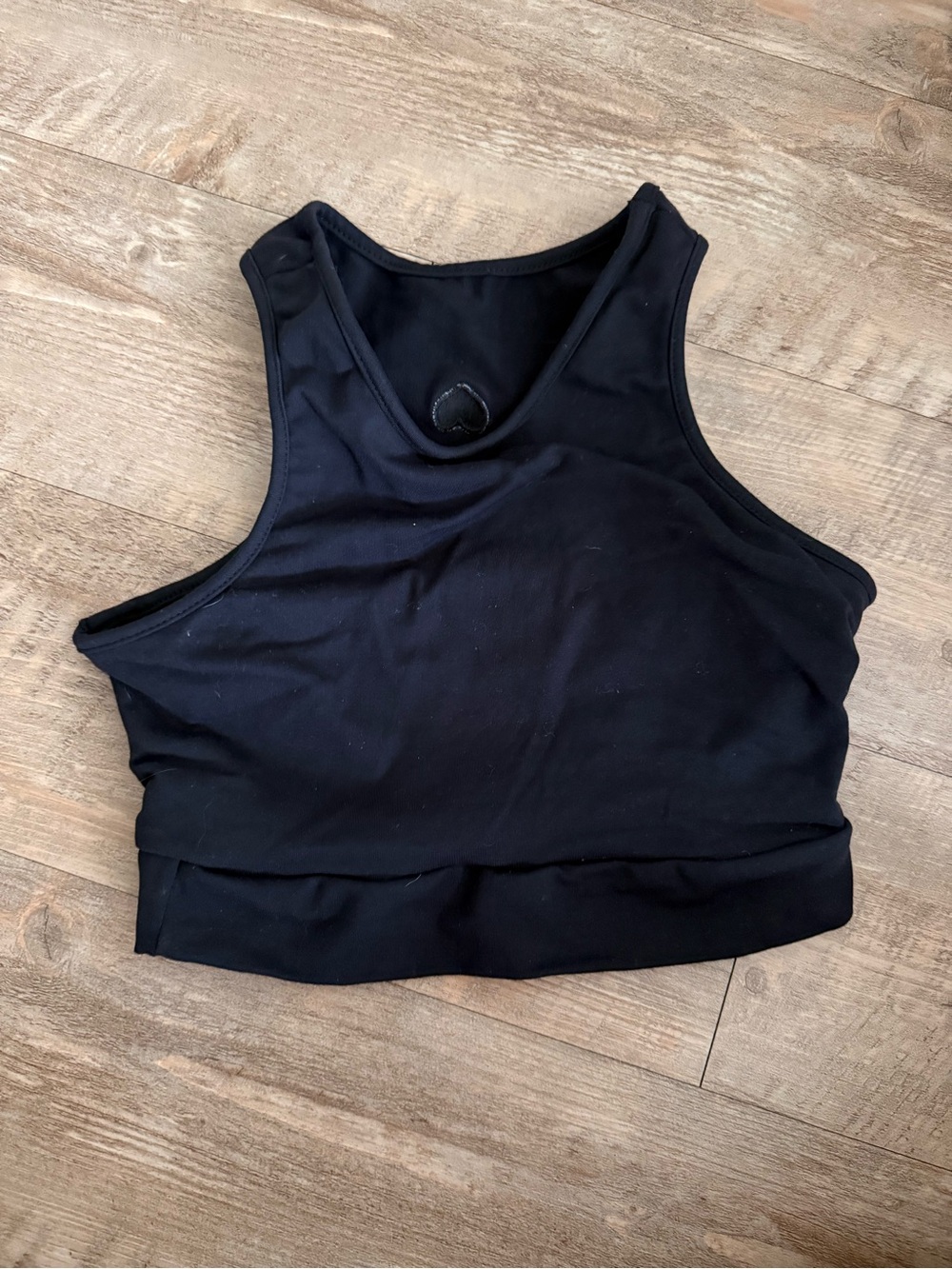 BBB: Black Racerback Cropped Tank Top
